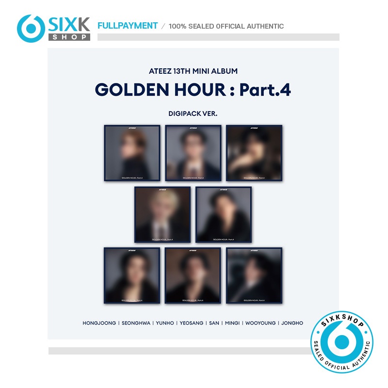 ( DIGIPACK Ver ) ATEEZ 13th Mini Album GOLDEN HOUR : Part.4
