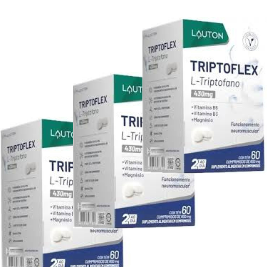 Triptoflex L-Triptofano 215mg Premium Lauton Vegano - Kit 3 Triptoflex L-Triptofano 215mg Premium Lauton Vegano - Kit 3 - Oferta na Shopee