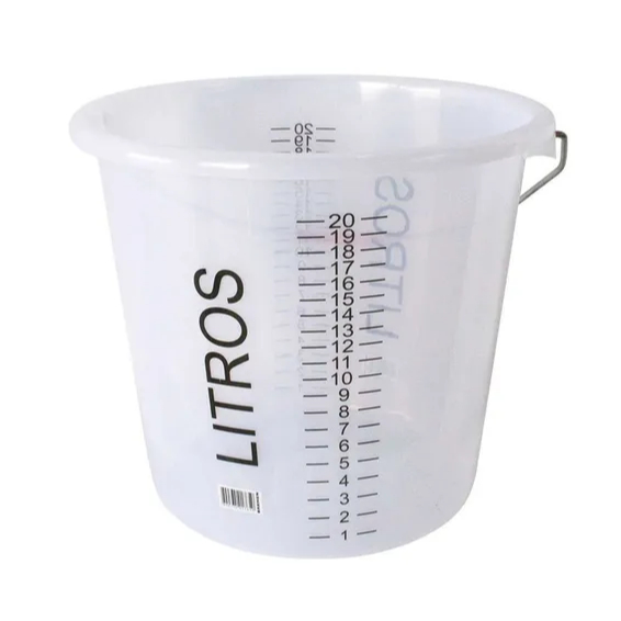 Balde Bremen 20L Plástico Transparente Graduado Para Limpeza Produtos Químicos Balde Bremen 20L Plástico Transparente Graduado Para Limpeza Produtos Químicos - Oferta na Shopee