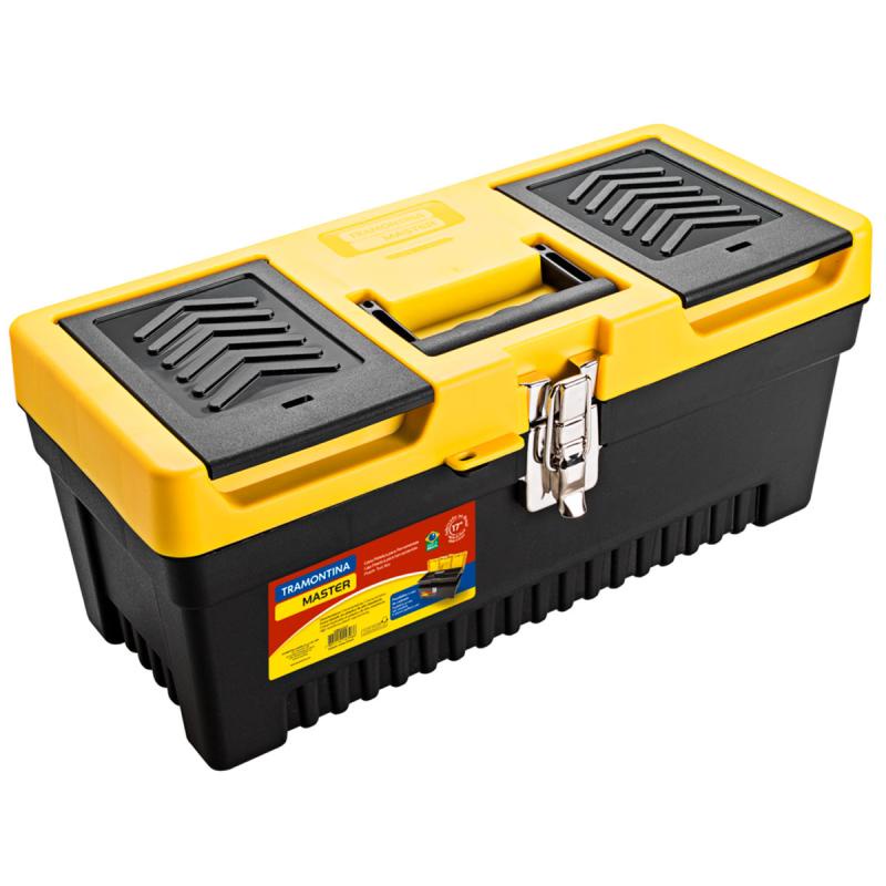 Caixa Plástica para Ferramentas 17 POL com Bandeja e Trava Metálica TRAMONTINA Caixa Plástica para Ferramentas 17 POL com Bandeja e Trava Metálica TRAMONTINA - Oferta na Shopee