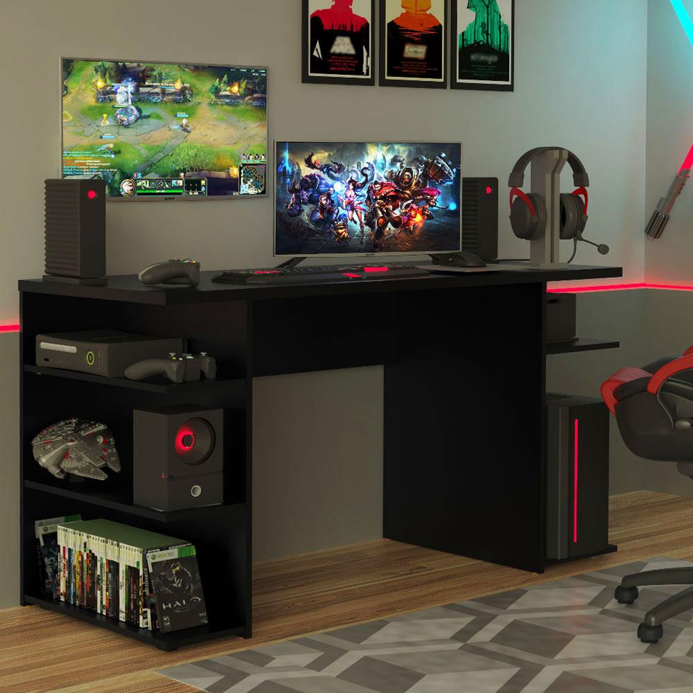 Mesa para Computador Gamer Madesa 9409 - Preto Mesa para Computador Gamer Madesa 9409 - Preto - Oferta na Shopee