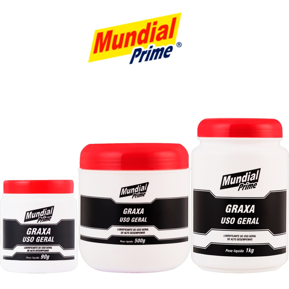 Graxa Uso Geral De Alto Desempenho 90g/500g/1kg Mundial Prime Graxa Uso Geral De Alto Desempenho 90g/500g/1kg Mundial Prime - Oferta na Shopee
