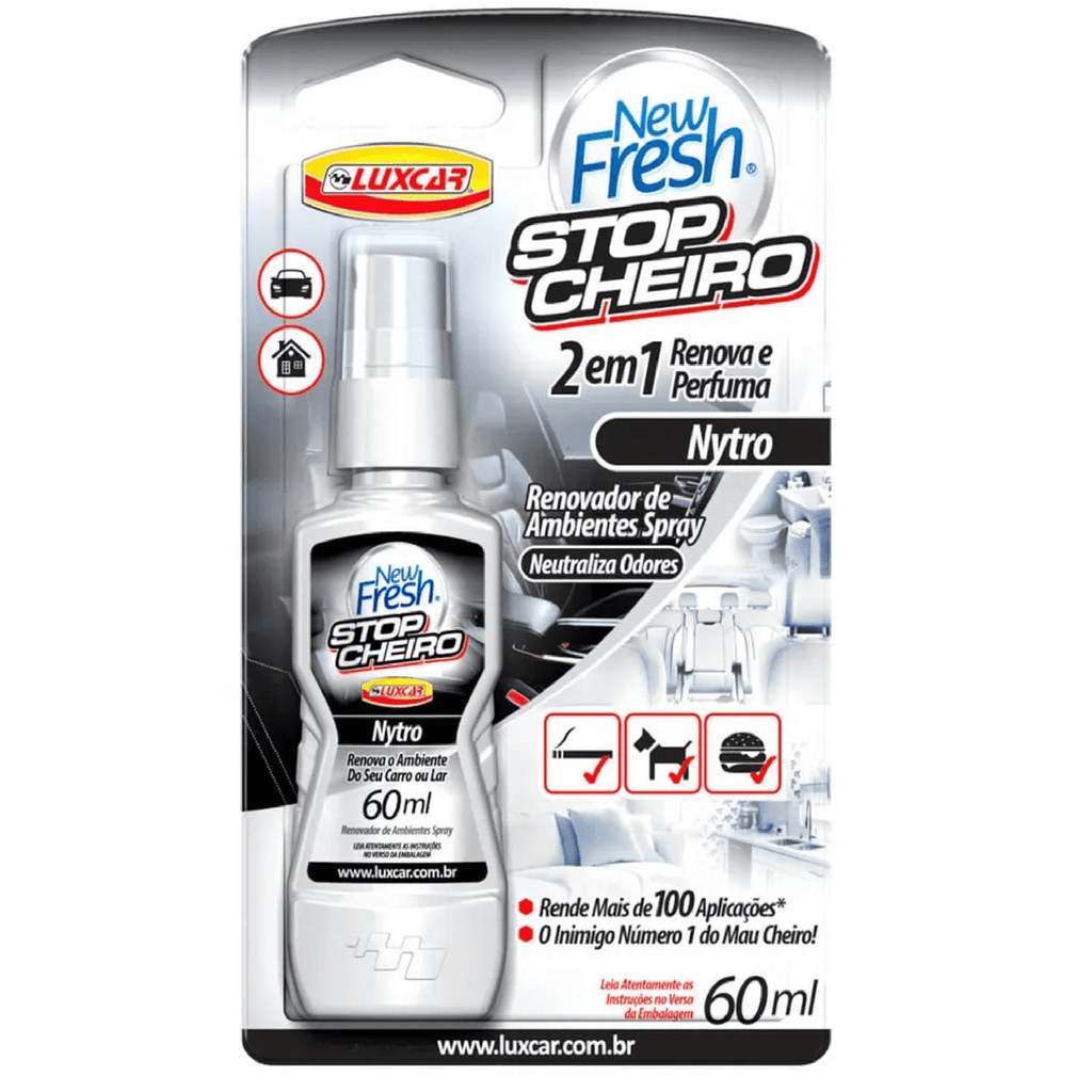 Cheirinho Stop Cheiro Carro Novo Nytro Spray Luxcar 60 Ml Cheirinho Stop Cheiro Carro Novo Nytro Spray Luxcar 60 Ml - Oferta na Shopee