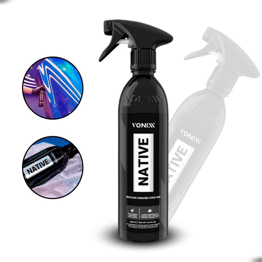 Cera Native Brazilian Carnaúba Spray Wax 500ml - Brilho Intenso com Carnaúba Pura do Ceará para Pintura Cera Native Brazilian Carnaúba Spray Wax 500ml - Brilho Intenso com Carnaúba Pura do Ceará para Pintura - Oferta na Shopee