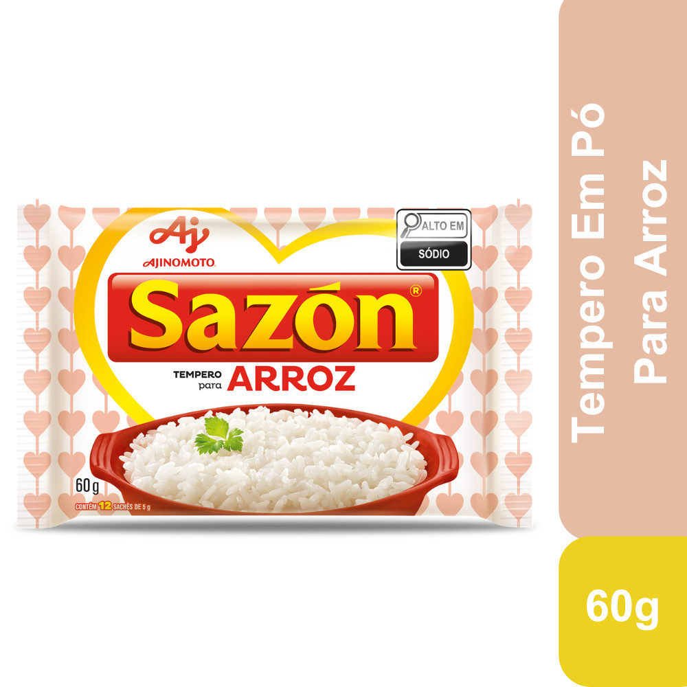 Tempero em pó SAZÓN® Para Arroz 60G Tempero em pó SAZÓN® Para Arroz 60G - Oferta na Shopee