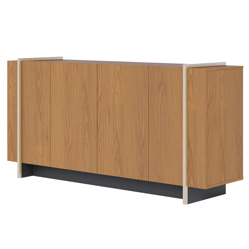 Balcão Aparador Buffet 4 Portas 160cm Copacabana Freijó/Dourado - Colibri Balcão Aparador Buffet 4 Portas 160cm Copacabana Freijó/Dourado - Colibri - Oferta na Shopee