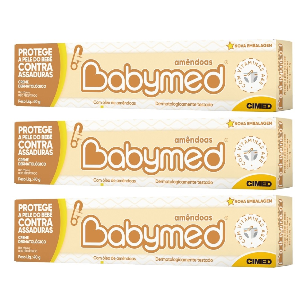 Kit 3 und Pomada Babymed Amêndoas 40g Kit 3 und Pomada Babymed Amêndoas 40g - Oferta na Shopee