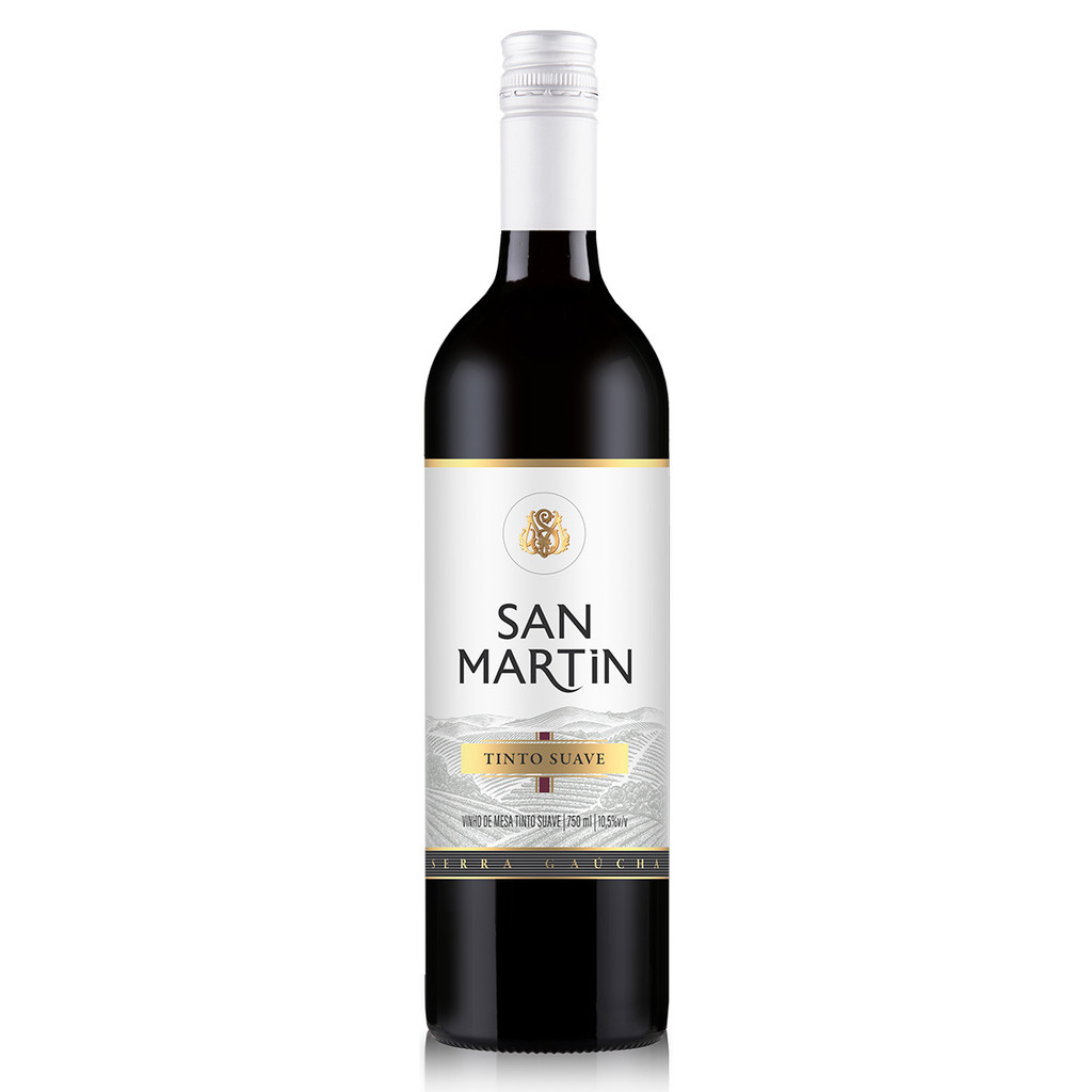Vinho Tinto San Martin Bordo Tinto Suave 750ml - Oferta na Shopee
