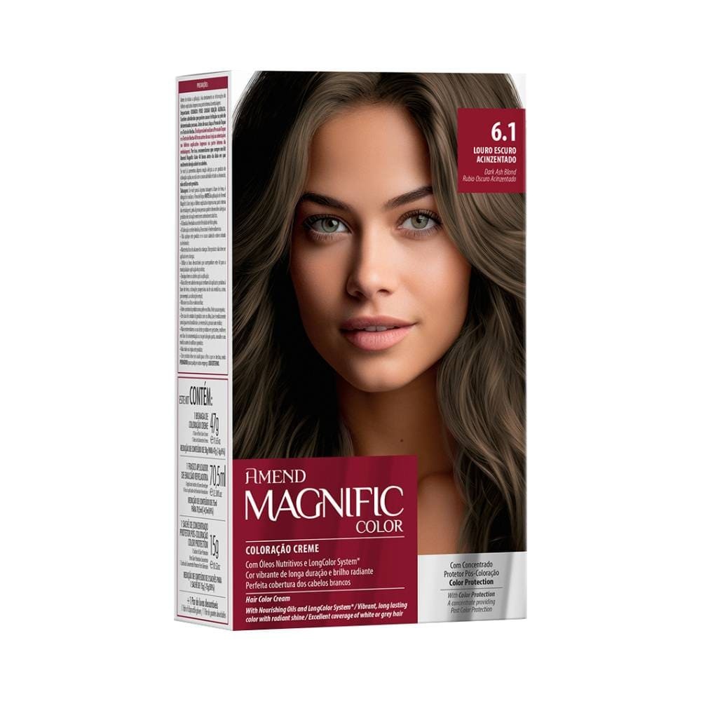 Coloração Amend Magnific Color 6.1 Louro Escuro Acinzentado Coloração Amend Magnific Color 6.1 Louro Escuro Acinzentado - Oferta na Shopee