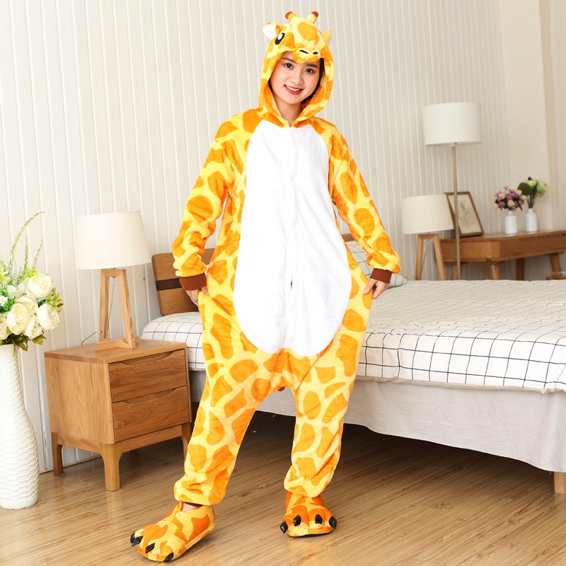 Kigurumi Girafa Pijama Feminino Animal Trajes Cosplay Mulheres One Piece Macacão Onesies Noite Sleepwear Homewear Kigurumi Girafa Pijama Feminino Animal Trajes Cosplay Mulheres One Piece Macacão Onesies Noite Sleepwear Homewear - Oferta na Shopee