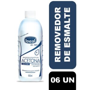 Removedor de Esmalte Ideal com Silicone 500ml (06 unidades) - Oferta na Shopee