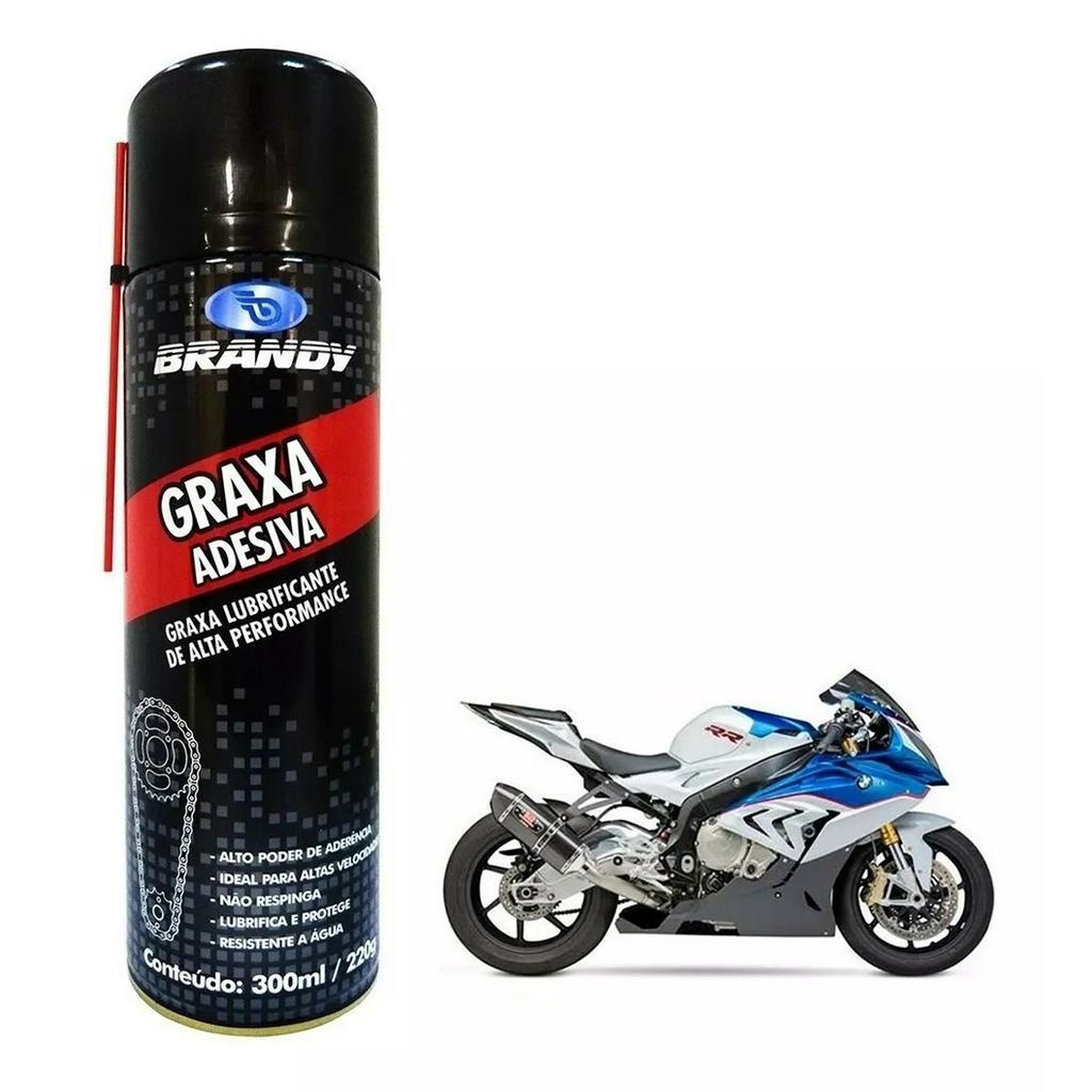 Graxa Adesiva Lubrificante Liquido Premium Spray 300ml/220g - Brandy Graxa Adesiva Lubrificante Liquido Premium Spray 300ml/220g - Brandy - Oferta na Shopee