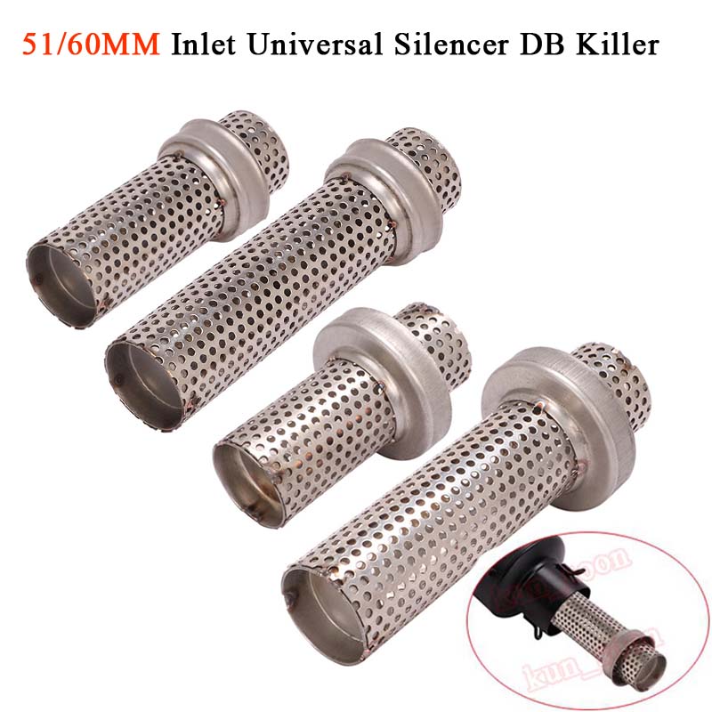 Silenciador De Escape Universal DB Killer 51mm/60mm I.D Moto Exhaust Silenciador De Escape Universal DB Killer 51mm/60mm I.D Moto Exhaust