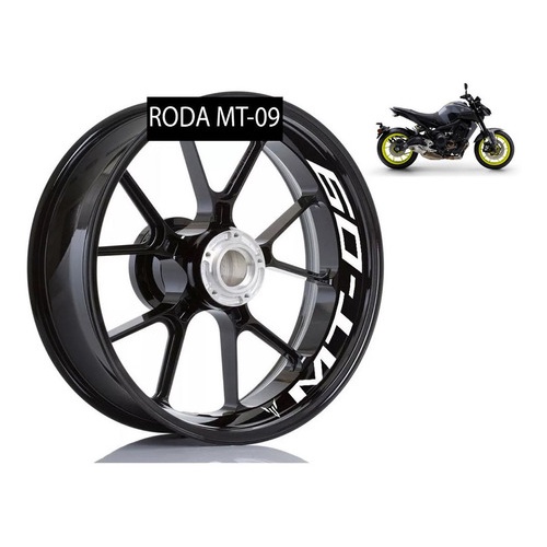 Adesivo Premium Interno Roda Moto Yamaha Mt09 Mt 09 Mt-09 Adesivo Premium Interno Roda Moto Yamaha Mt09 Mt 09 Mt-09