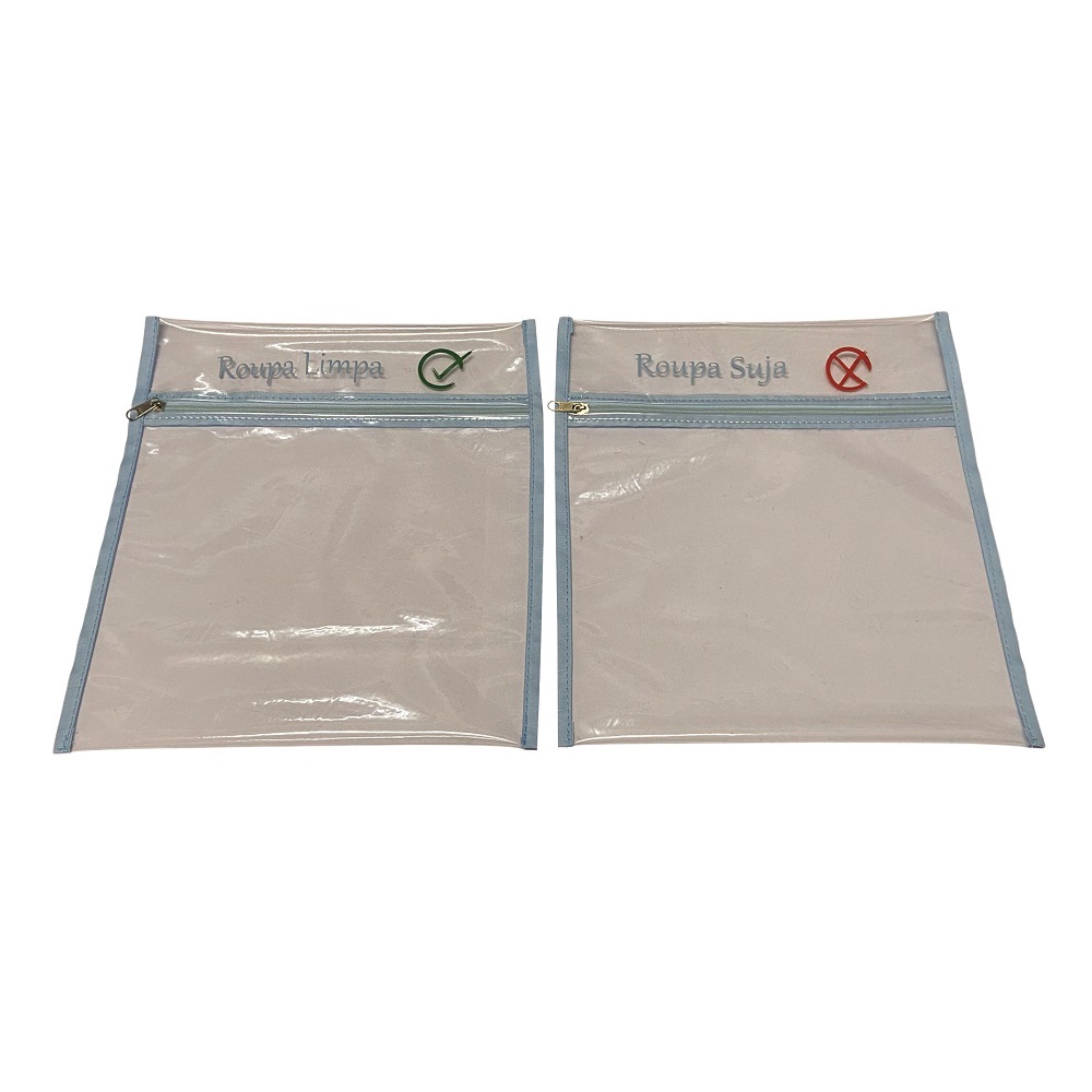 Saquinho de roupa suja e limpa para creche, escola, kit com 2 unidades Saquinho de roupa suja e limpa para creche, escola, kit com 2 unidades