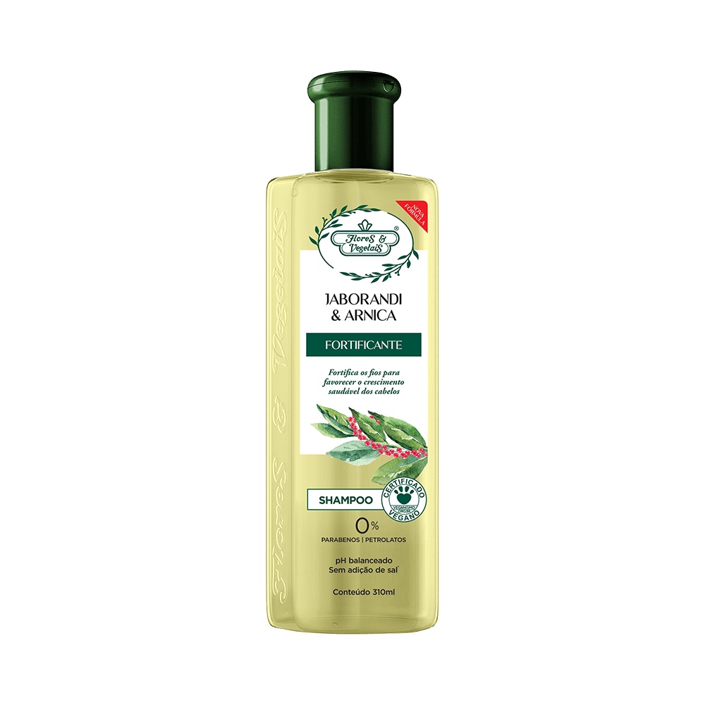 Shampoo Flores E Vegetais Jaborandi E Arnica – 310ml Shampoo Flores E Vegetais Jaborandi E Arnica – 310ml
