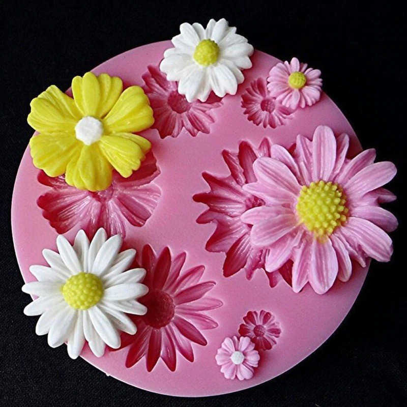 Molde De Silicone Flor Margarida Para Confeitaria E Biscuit Molde De Silicone Flor Margarida Para Confeitaria E Biscuit - Oferta na Shopee