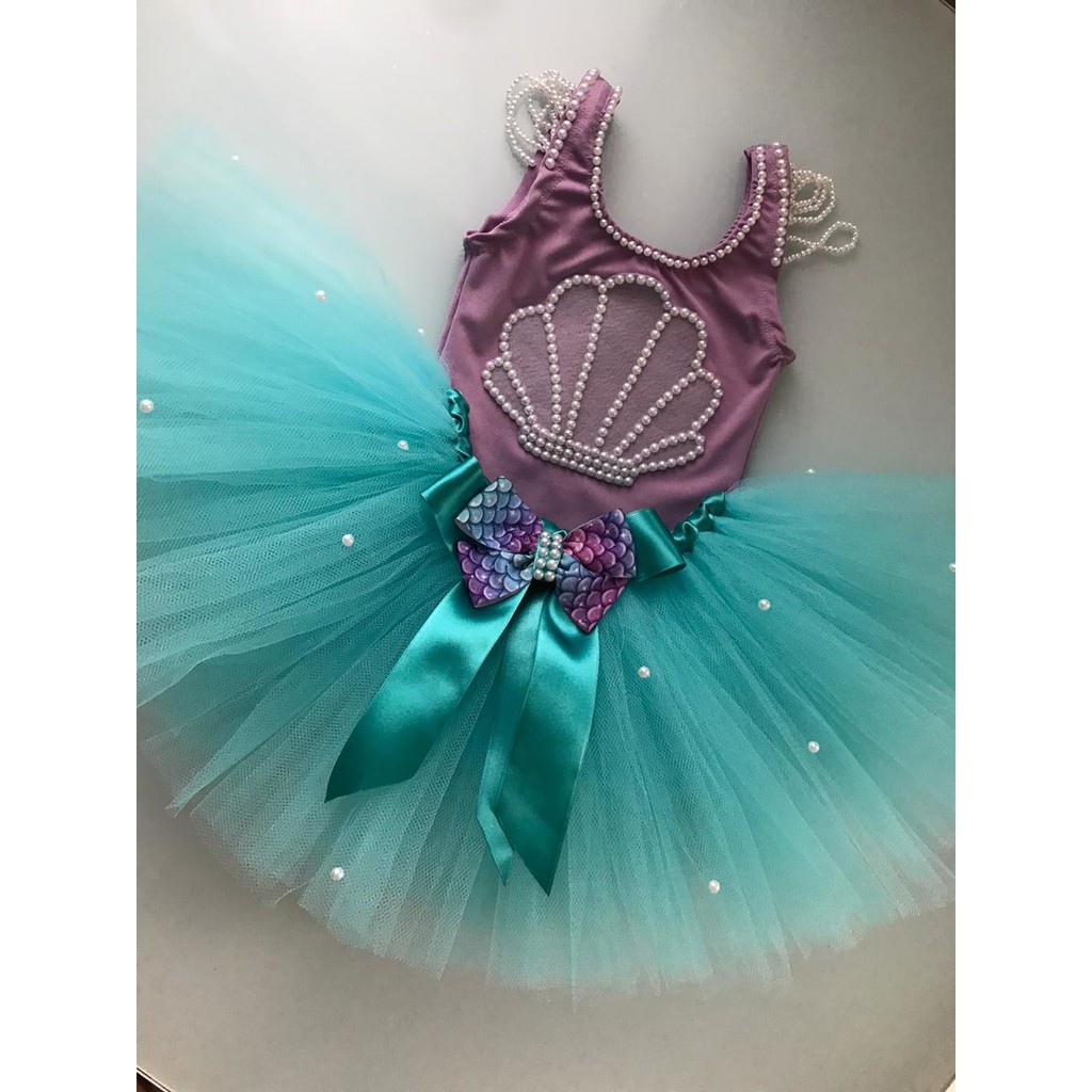 Fantasia de Sereia fundo do mar infantil tutu Fantasia de Sereia fundo do mar infantil tutu - Oferta na Shopee
