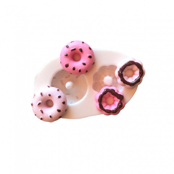 Molde de Silicone Duas Rosquinhas Molde Para Confeitaria Molde Para Biscuit 706 Molde de Silicone Duas Rosquinhas Molde Para Confeitaria Molde Para Biscuit 706