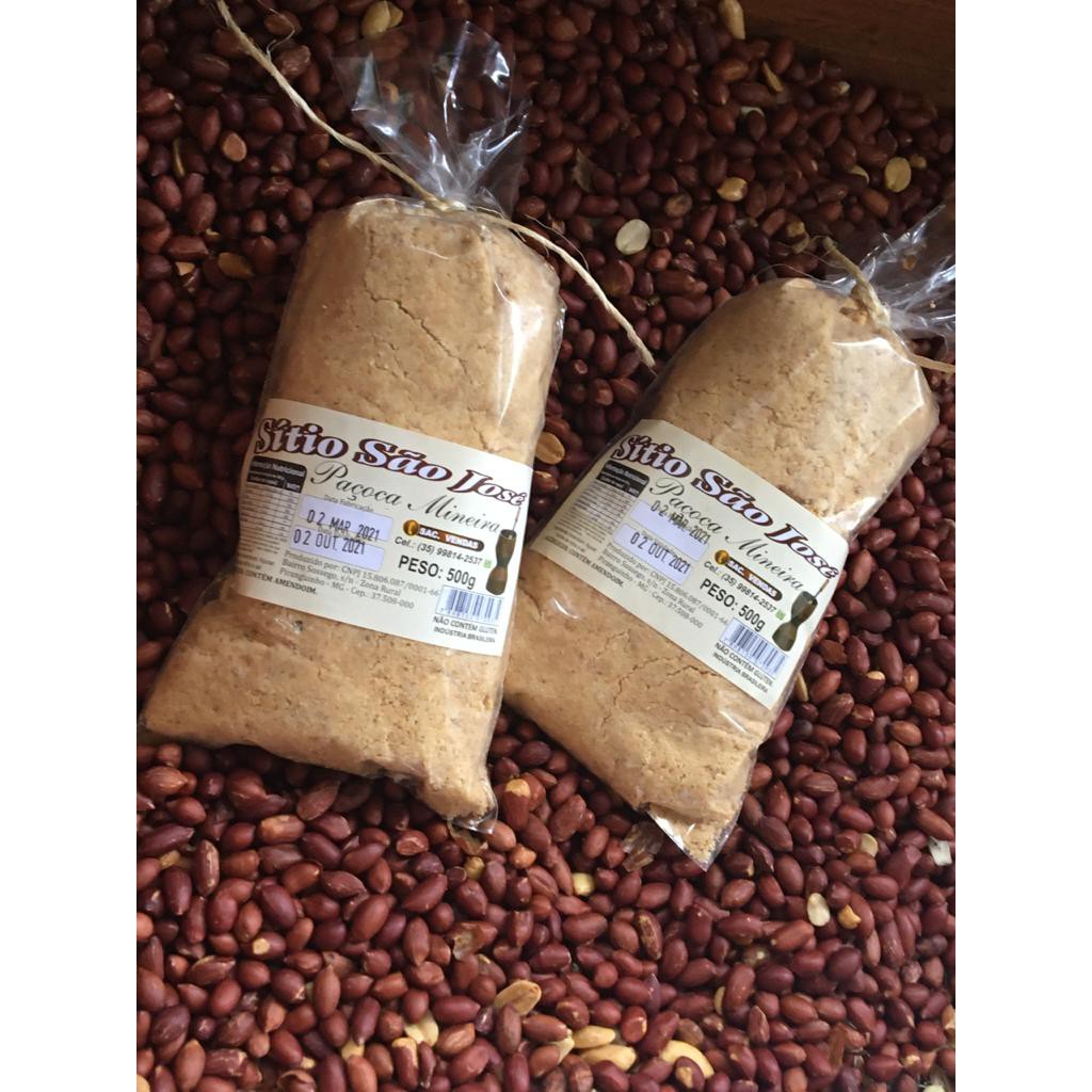Paçoca Mineira Pilão 500g Piranguinho mg Paçoca Mineira Pilão 500g Piranguinho mg - Oferta na Shopee