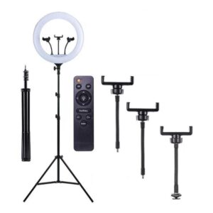 Ring Light 18 polegadas Com Suporte 3 Celulares e Trip 2