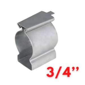 Abraçadeira Tipo D Com Cunha 3/4 Aço Carbono 1010 C/ 100 Pcs - Oferta na Shopee