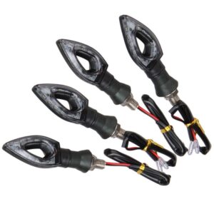 Kit 4 Pisca Seta Moto Led Esportiva Par Cb 300 Xre Fazer Cbx 250 Titan Universal 12V - Oferta na Shopee