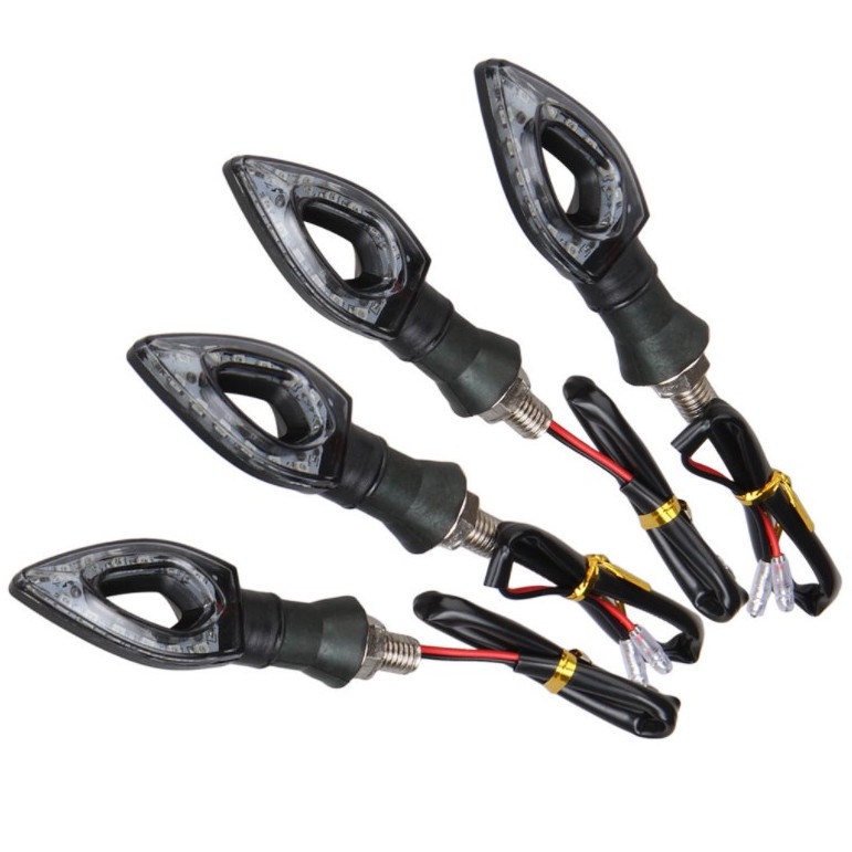 Kit 4 Pisca Seta Moto Led Esportiva Par Cb 300 Xre Fazer Cbx 250 Titan Universal 12V Kit 4 Pisca Seta Moto Led Esportiva Par Cb 300 Xre Fazer Cbx 250 Titan Universal 12V