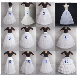 Saia Feminina Anágua Underskirt Crinolina Branco Preto Multi Estilos Sereia Uma Linha Para Vestido De Concurso Feminino - Oferta na Shopee