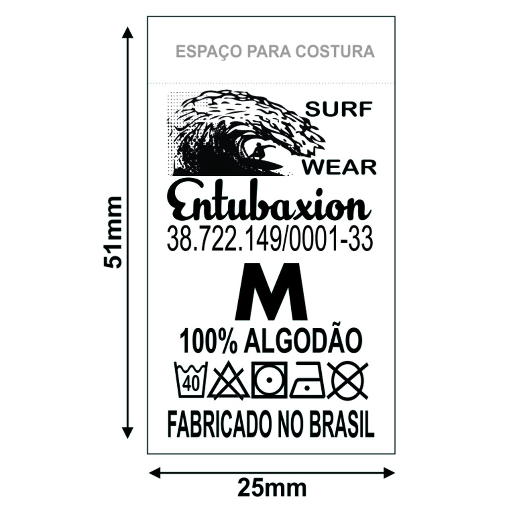 ETIQUETA DE COMPOSIÇÃO EM NYLON 500 UNIDADES 25X51mm ETIQUETA DE COMPOSIÇÃO EM NYLON 500 UNIDADES 25X51mm - Oferta na Shopee