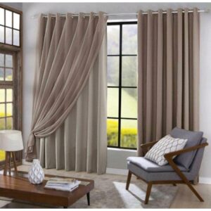 cortina blecaute Blackout PVC com Tecido voil Liso 3