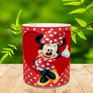 Caneca de Porcelana Personalizada da Minnie + Caixinha de Presente - Oferta na Shopee