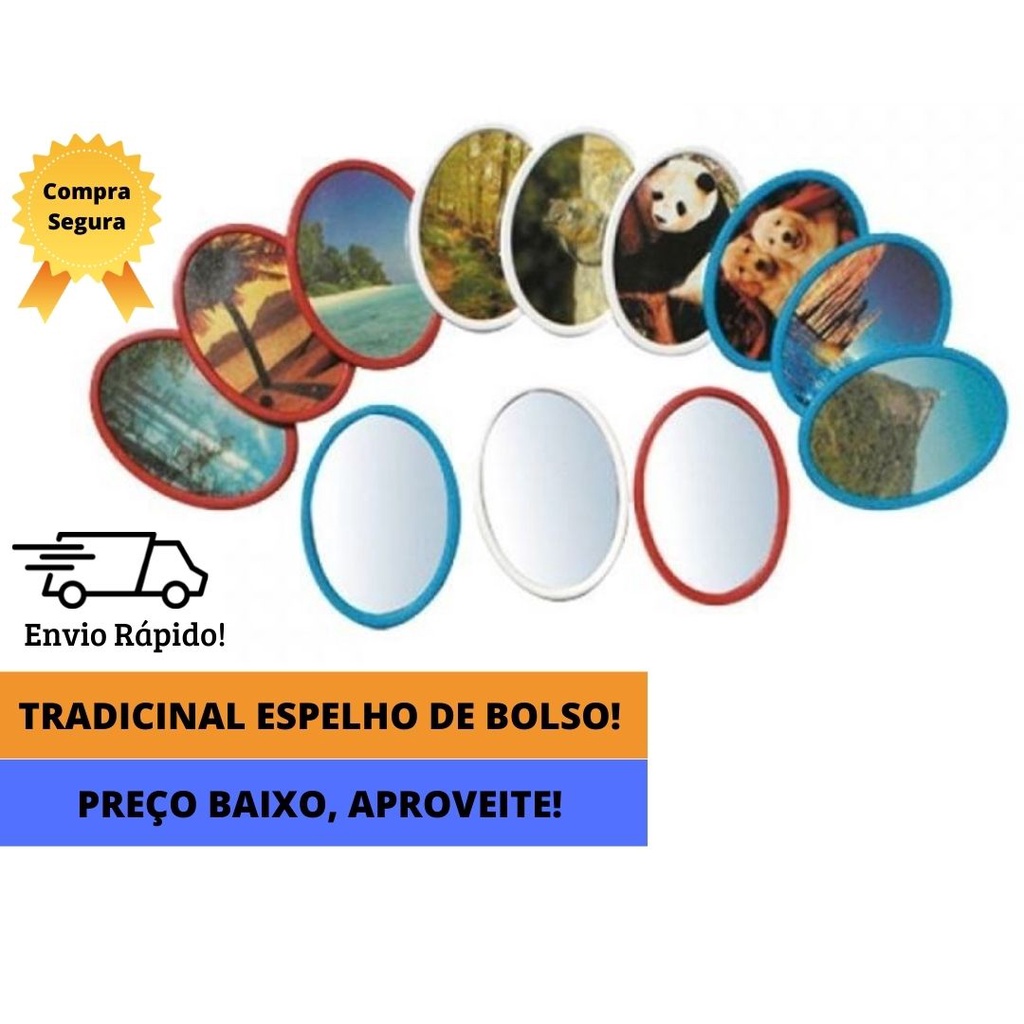 Espelho de Bolso - Caixa com 36 Unidades Espelho de Bolso - Caixa com 36 Unidades - Oferta na Shopee
