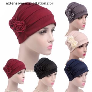 hb Lenço/Turbante/Hijab Feminino Com Tampa Para Quimioterapia/Perda De Cabelo - Oferta na Shopee