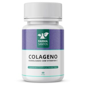 Colágeno Hidrolisado 500Mg Com Vit C 300Mg 60 Doses - Oferta na Shopee