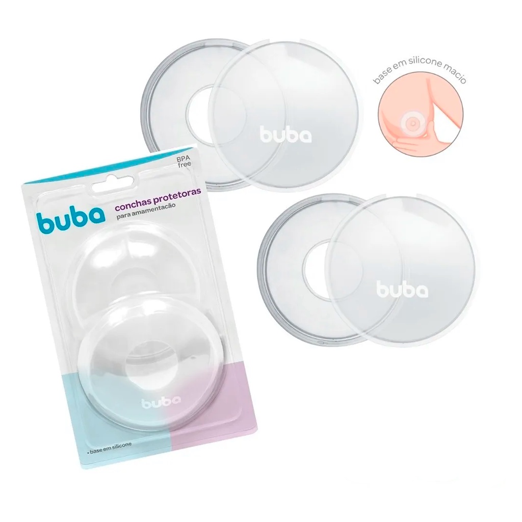 Concha Amamentação Protetor Para Seios Mamilo 09733 - Buba Concha Amamentação Protetor Para Seios Mamilo 09733 - Buba - Oferta na Shopee