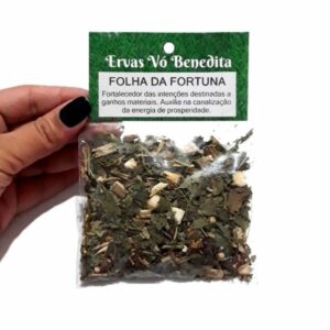 Folha da Fortuna 10g - Kit 2 unidades - banhos de ervas - Oferta na Shopee