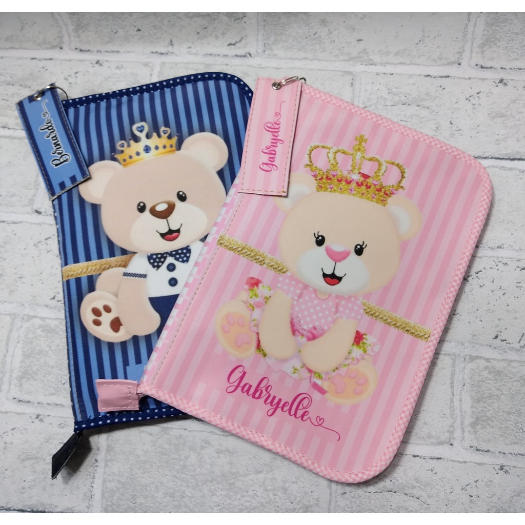 Porta documento e vacina do bebe personalizada com o nome Porta documento e vacina do bebe personalizada com o nome