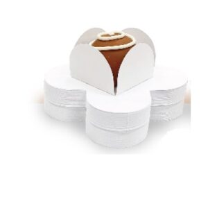 100~600 forminhas 4 Pétalas para doces e festas COR BRANCA happy - Oferta na Shopee