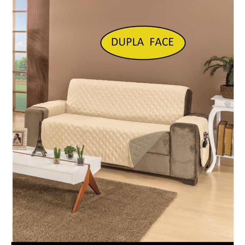 Protetor sofá Padrão 1.50 assento 3 lugares Dupla face Manu. Protetor sofá Padrão 1.50 assento 3 lugares Dupla face Manu. - Oferta na Shopee