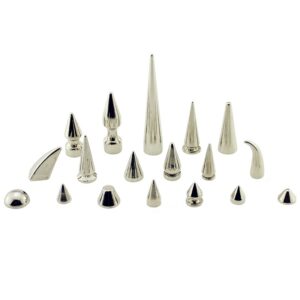Todos os tipos prata espinhos rebites para couro studs e spikes rivets - Oferta na Shopee