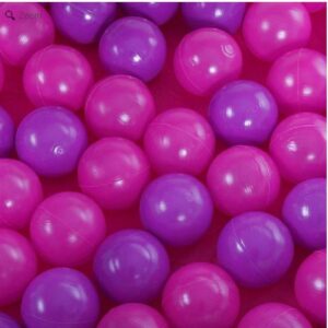 Bolinhas de piscina toquinha casinha cor  Rosa e Roxo 100 unidades macias - Oferta na Shopee