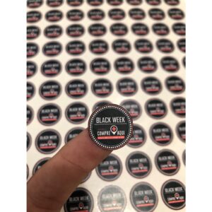 100 Adesivos 3x3cm PERSONALIZADO com Recorte - Oferta na Shopee