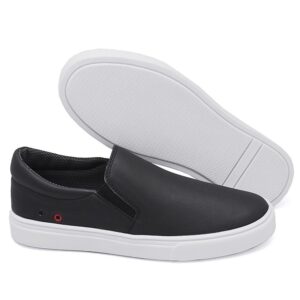 Tênis Sapatênis Iate Original Slip on Calce Fácil Hype Shoes Com Ilhós - Preto - Unissex - Oferta na Shopee