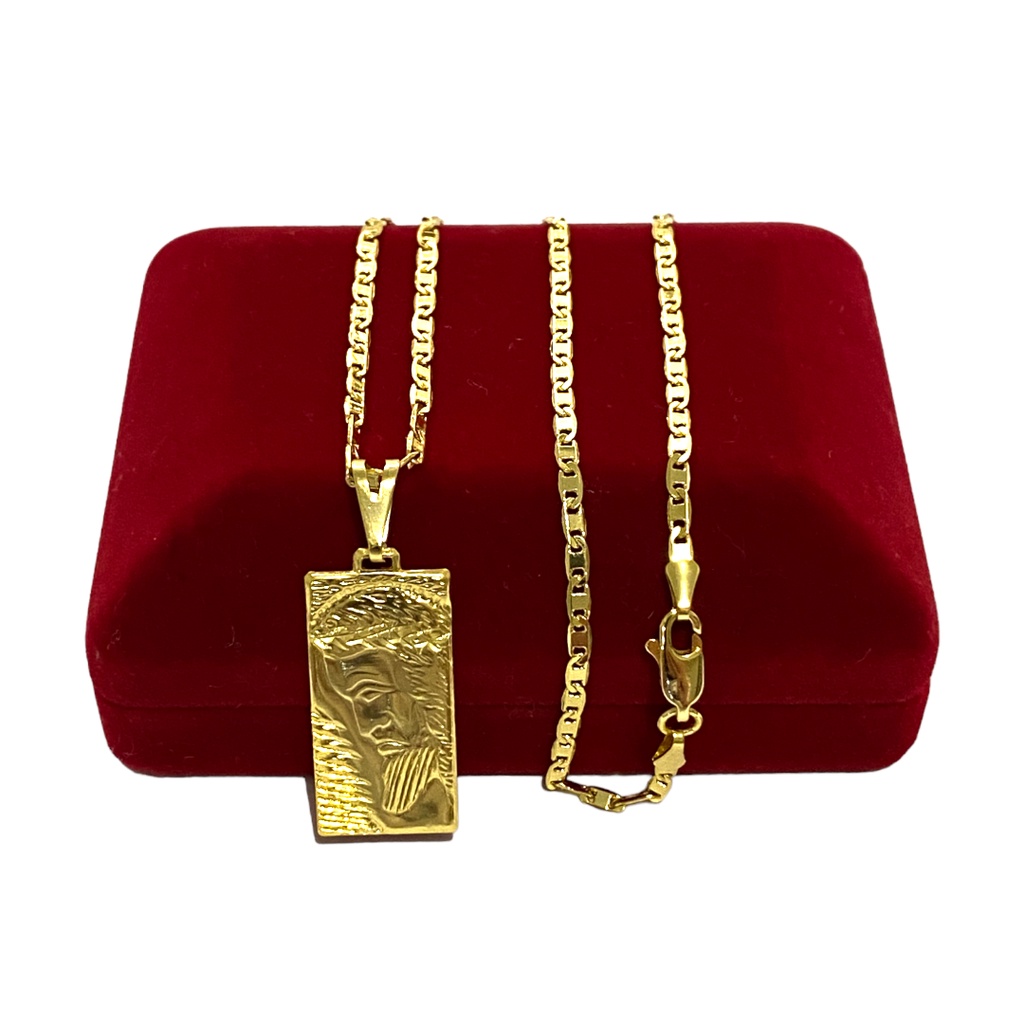 CORRENTE PIASTRINE 2MM - PLAQUINHA ROSTO DE CRISTO - LIGA DE METAL ESPECIAL BANHO DE OURO 18K CORRENTE PIASTRINE 2MM - PLAQUINHA ROSTO DE CRISTO - LIGA DE METAL ESPECIAL BANHO DE OURO 18K - Oferta na Shopee