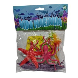 5 Animais Borracha Fundo Do Mar Polvo Cavalo Marinho Lula