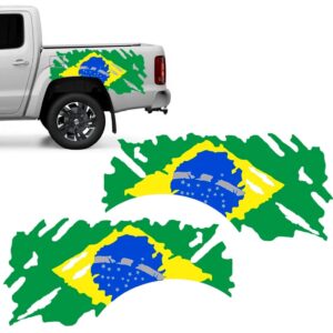 Kit Adesivo Faixa Lateral Caminhonete Bandeira Brasil - Oferta na Shopee