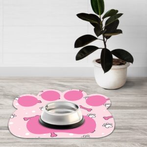 Tapete Pet Patinha Ossinhos Pink Antiderrapante - Oferta na Shopee