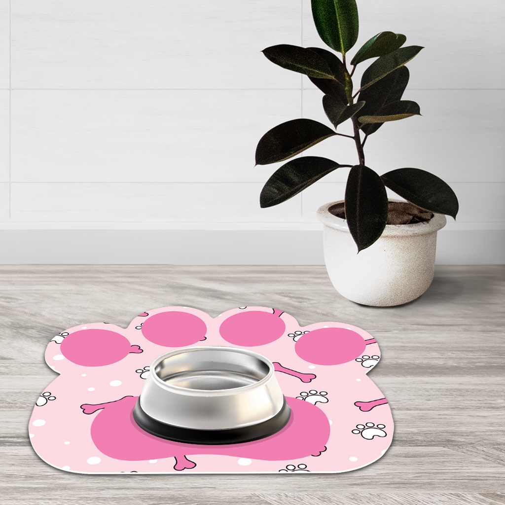 Tapete Pet Patinha Ossinhos Pink Antiderrapante Tapete Pet Patinha Ossinhos Pink Antiderrapante - Oferta na Shopee