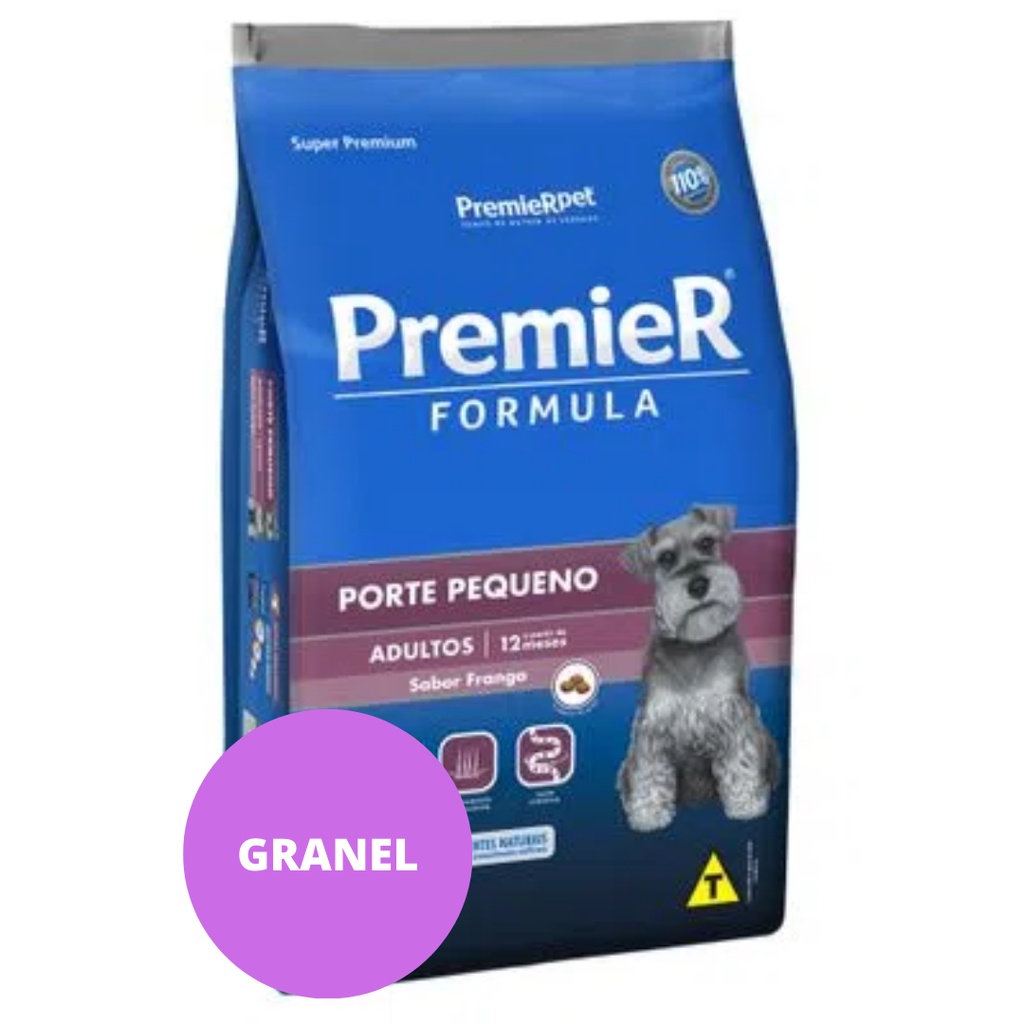 Ração Premier Fórmula para Cães Adultos Raças Pequenas Sabor Frango 1kg – Granel Ração Premier Fórmula para Cães Adultos Raças Pequenas Sabor Frango 1kg – Granel